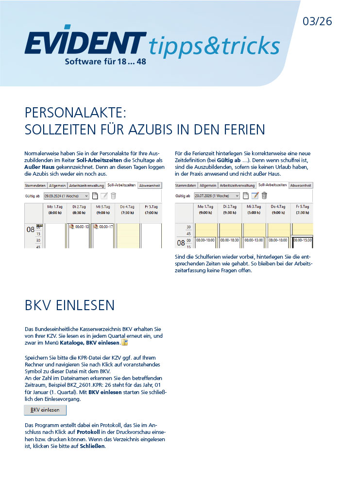 EVIDENT Tipps und Tricks 03/2024